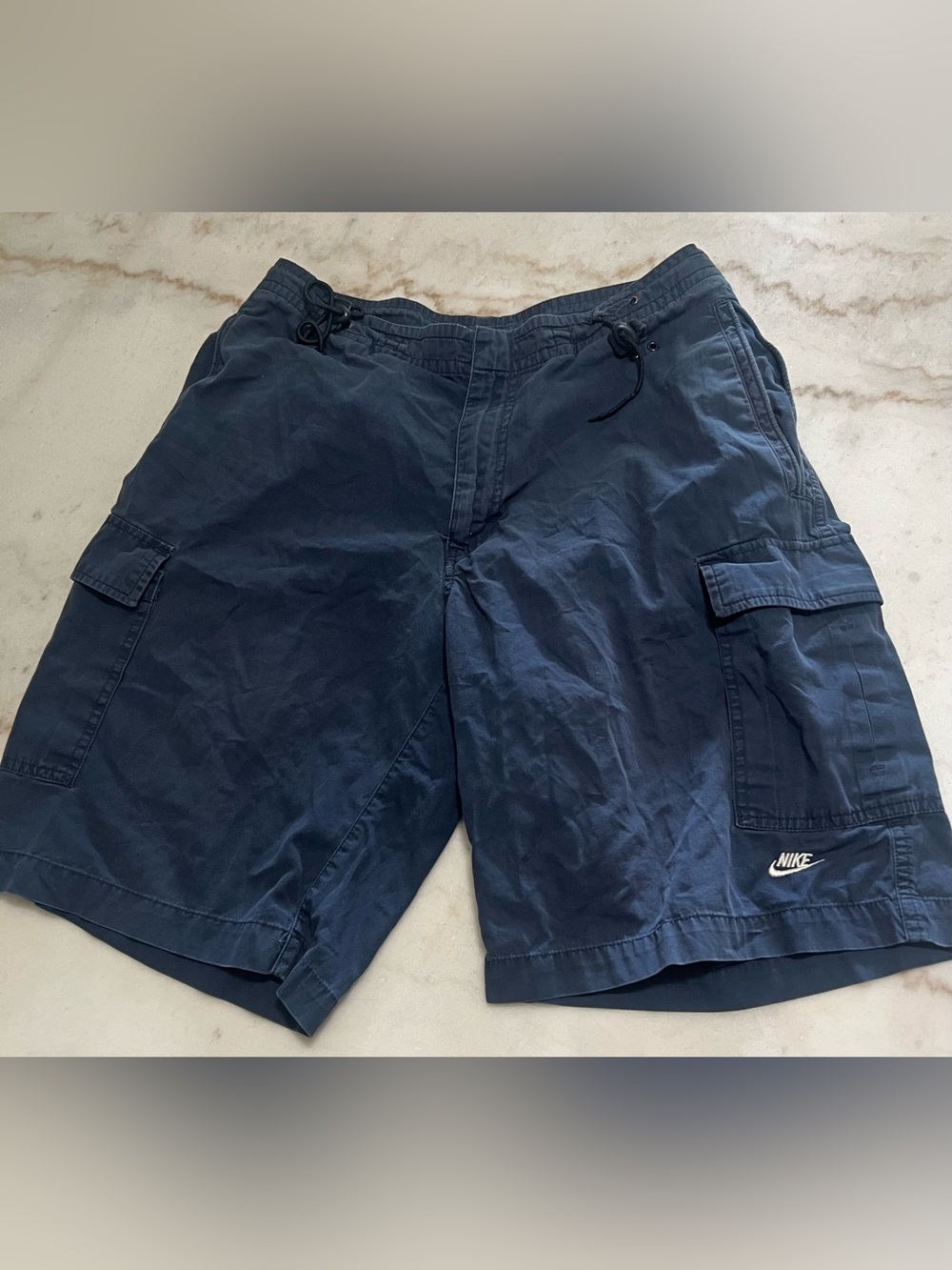 Vintage Nike Y2K Navy Cargo Shorts Men’s Size Small - Picture 4 of 7